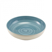 Miro Porcelain Blue Coupe Bowl 23cm