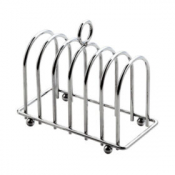 6 Slice Chrome Toast Rack