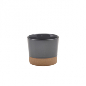 Kava Dark Grey Stoneware Chip Cup 9 x 7.4cm