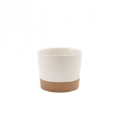 Kava White Stoneware Chip Cup 9 x 7.4cm