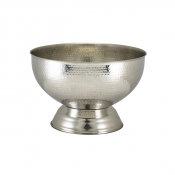 Hammered Stainless Steel Champagne Bowl 36cm