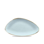 Churchill Stonecast Duck Egg Triangle Chefs Plate 12inchX8inch