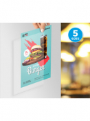 A5 (210x148mm) Clear Acrylic Poster Sleeve. Portrait