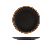 Kava Black Stoneware Coupe Plate 20cm
