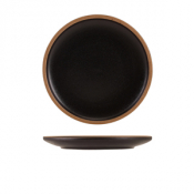 Kava Black Stoneware Coupe Plate 23cm
