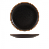 Kava Black Stoneware Coupe Plate 26cm