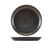 Terra Porcelain Black Coupe Plate 24cm