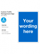 Custom Made Parking/ Traffic Notice, Wall Mounted, 400x600mm
