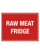 Raw Meat Fridge Sticker 150x200mm
