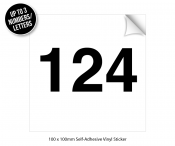 Fridge/Freezer Vinyl Sticker - Select Number