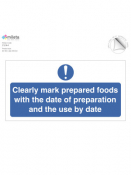 Clearly Marked Prepared Food With Date Of Prep & Use By