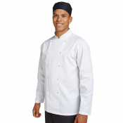 Dennys Chef Jacket Long Sleeve White Medium