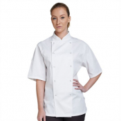 Dennys Chef Jacket Short Sleeve White Extra Large