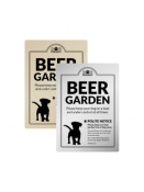 A4 Silver Beer Garden/ Dog On Lead, Rigid Sign.