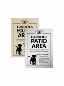 A4 Silver Garden & Patio Area/ Dog On Lead, Rigid Sign.