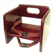 Booster Seat Natural Finish Wood