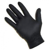 Gloves Black Blend Nitrile/Vinyl Medium x100