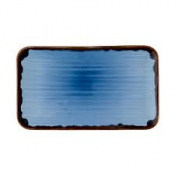 Dudson Harvest Indigo  Organic Rectangular Plate 10.6X6.3inch