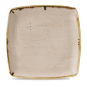 Churchill Stonecast Nutmeg Cream Deep Square Plate 10.25inch