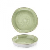Stonecast Sage Green Organic Walled Bowl 9 1/4inch