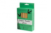Natural Reed Bamboo Straw 5.5inch 6-8mm x50 (includes 2 brushes)