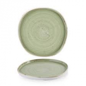 Stonecast Sage Green Organic Walled Plate 10 1/2inch
