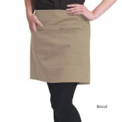 Dennys Short Bar Apron with Pocket Biscuit