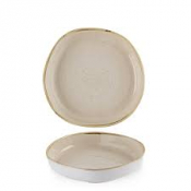 Stonecast Nutmeg Cream Organic Walled Bowl 9 1/4inch