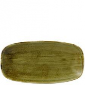 Churchill Stonecast Plume Olive Chefs Oblong Plate 11 3/4X6inch