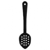 Serving Spoon Perforated Polycarbonate Black 13inch/330mm