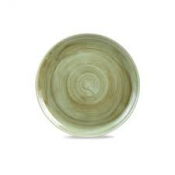 Churchill Stonecast Patina Burnished Green Coupe Evolve Plate 12 3/4inch