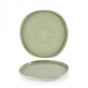 Stonecast Sage Green Organic Walled Plate 8 1/4inch