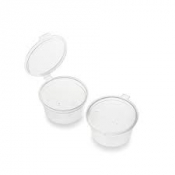 Microwave Deli Pot Hinged PP 2oz x1000