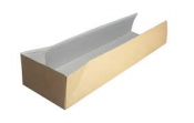 Hot Dog Open Ended Tray Kraft x500