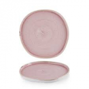 Stonecast Petal Pink Organic Walled Plate 8 1/4inch