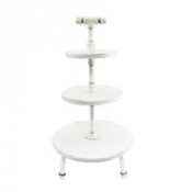 Steelite Creations Display: Aged White 3-Tier Stand w/ Legs 35.5 x 67.4cm