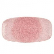 Raku Pink Quartz Chefs Oblong Plate 11 3/4inch X 6inch