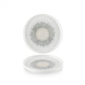 Studio Prints Fusion Grey Walled Plate 8.25inch