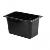Gastronorm Polycarbonate Black 1/4 150mm 3.8L