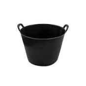 Flexi Bucket / Tub Black 42L