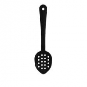 Serving Spoon Perforated Polycarbonate Black 11inch/279mm