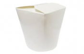 Food Pail Round White (PE Lined) 16oz 82x74x90mm x500