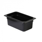 Gastronorm Polycarbonate Black 1/4 100mm 2.4L