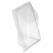 Clear Plastic Flat Front Tortilla x600