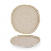 Stonecast Nutmeg Cream Organic Walled Plate 10 1/2inch