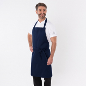 Dennys Bib Apron With Adjustable Halter - (No Pocket) Navy