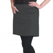 Dennys Short Bar Apron with Pocket Storm Grey
