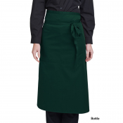 Dennys Bistro Apron with Pocket Bottle Green