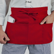Dennys Money Pocket Apron Red