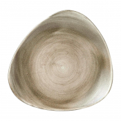 Churchill Stonecast Patina Antique Taupe Lotus Plate 10inch